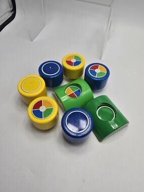 Vintage HILCO Magnetic Building Blocks Lot of 8
